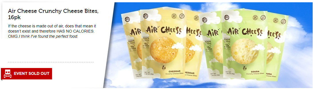 Air Cheese Crunchy Cheese Bites